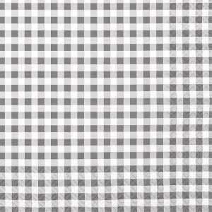 Lunch Napkin - Karo grey