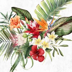 Lunch Napkin - Parfum De Paradis WHITE