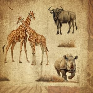 Lunch Napkin - African Savanna