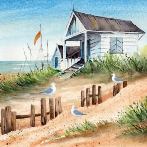 Lunch Napkin - Summer House On Sandy Seashore
