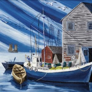 Lunch Napkin - Fishing Harbor