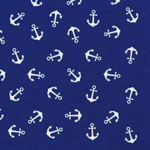 Lunch Napkin - Anchor WHITE