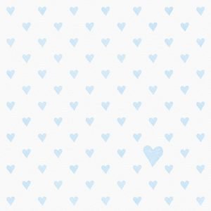 Lunch Napkin - Corazoncito BLUE (Hearts)