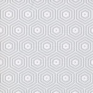 Lunch Napkin - Geometric Hipster SILVER/WHITE